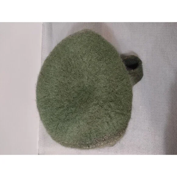 Wool Hobo Bucket Purse Bag in Shades of Green - About 10x10- Boho- Slouchy- EUC! - Picture 4 of 10